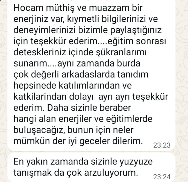 ESMALAR EĞİTİMİ - 13 TEMMUZ 2026 YENİ SINIF