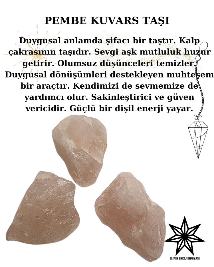Pembe Kuvars Taşı