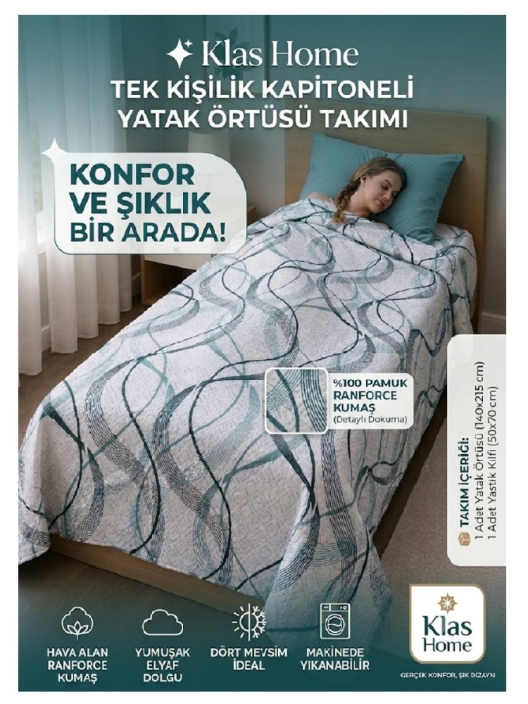 Çok Amaçlı Kapitone Pike Takımı-Tek Kişilik