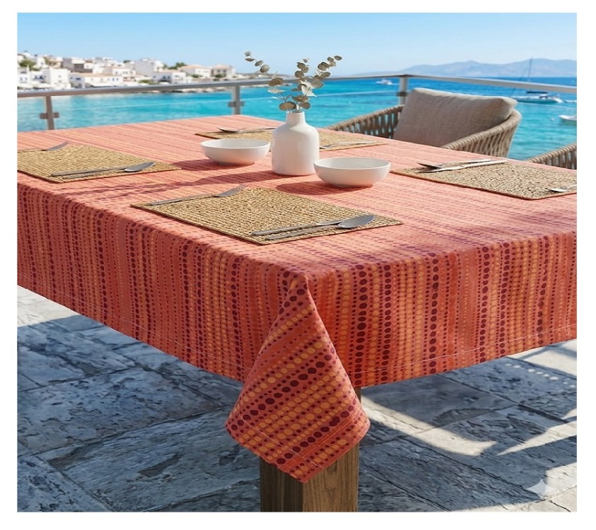 Taç Jakar SatenDikdörtgen Masa Örtüsü – Ölçü: 120 x 180 cm