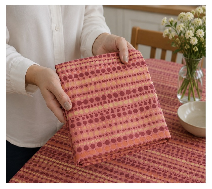 Taç Jakar SatenDikdörtgen Masa Örtüsü – Ölçü: 120 x 180 cm