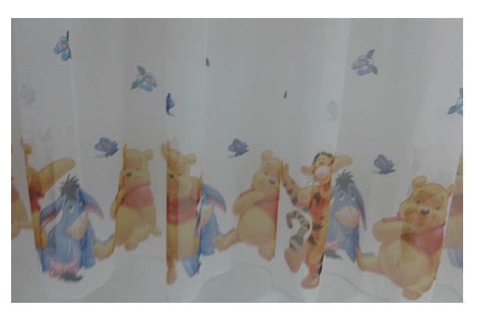TAÇ LİSANSLI ÇİZGİ KAHRAMAN WINNIE THE POOH TÜL PERDE- EN:195 cm BOY: 200 cm -1/2 Pile