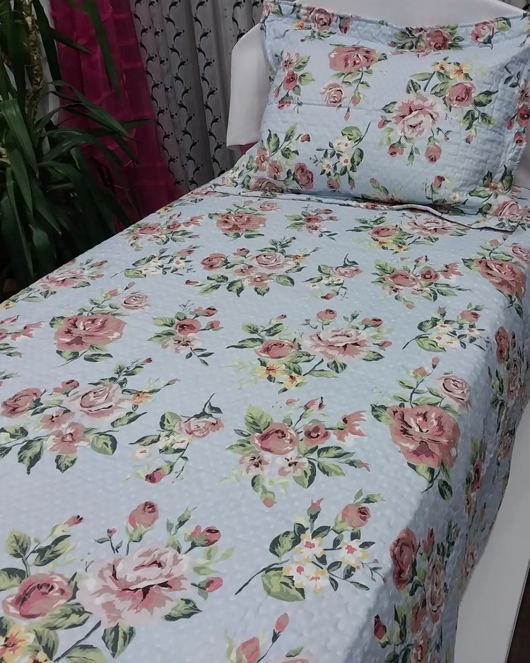 Taç Blossom Yatak Örtüsü - Tek  Kişilik
