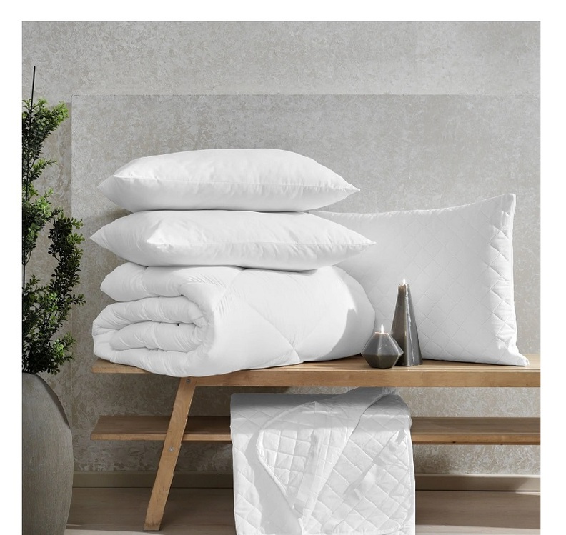 Taç Microfiber Yorgan-King Size -215 x 235 cm-Battal Boy-Beyaz