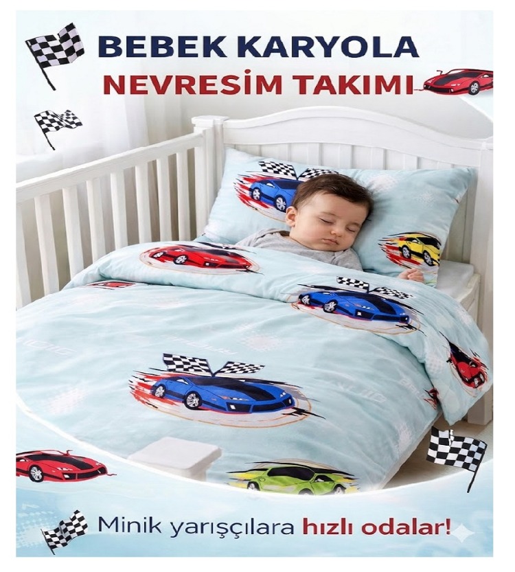 Bebek Nevresim Takımı- %100 Pamuk