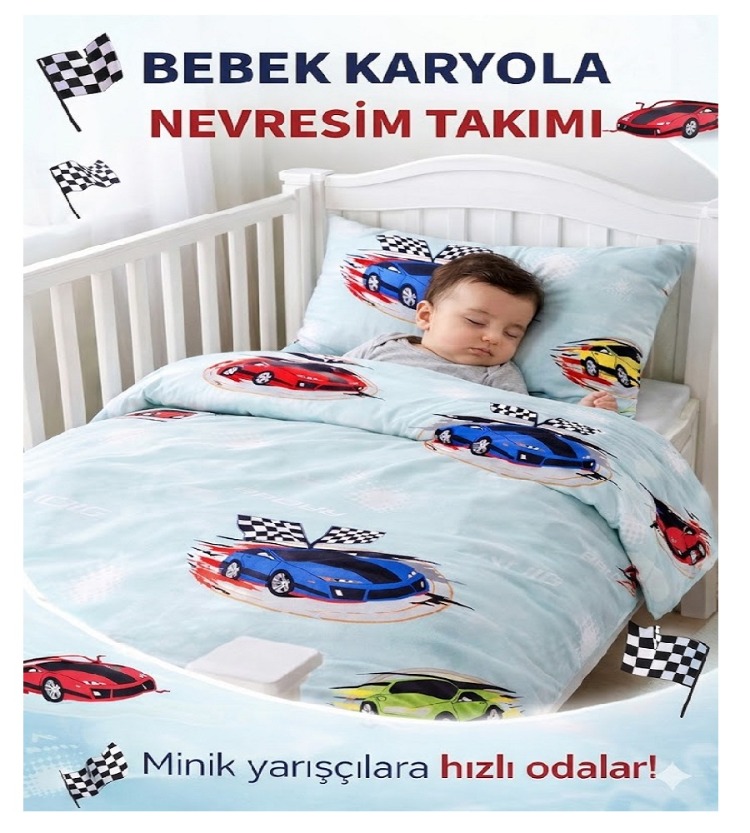 Bebek Nevresim Takımı- %100 Pamuk