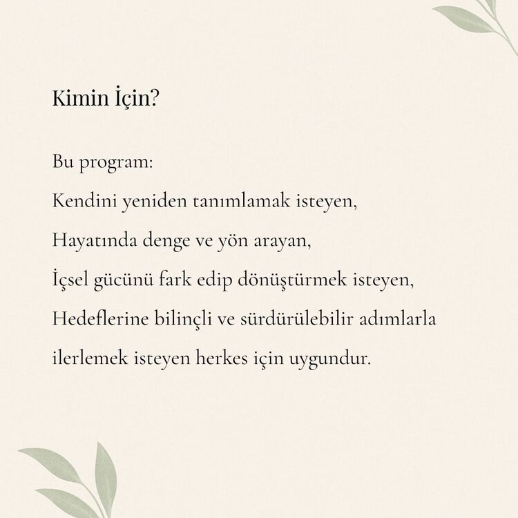 Re:Self | 3 Aylık Kendini Yeniden İnşa Programı