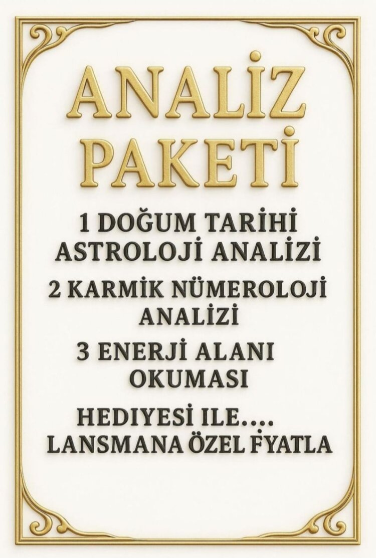 3 LÜ ANALİZ PAKETİ 