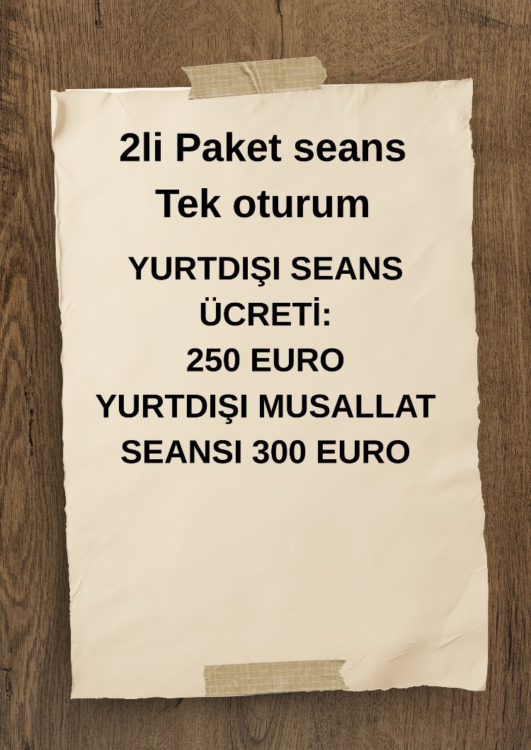 2Lİ PAKET SEANS TEK OTURUM