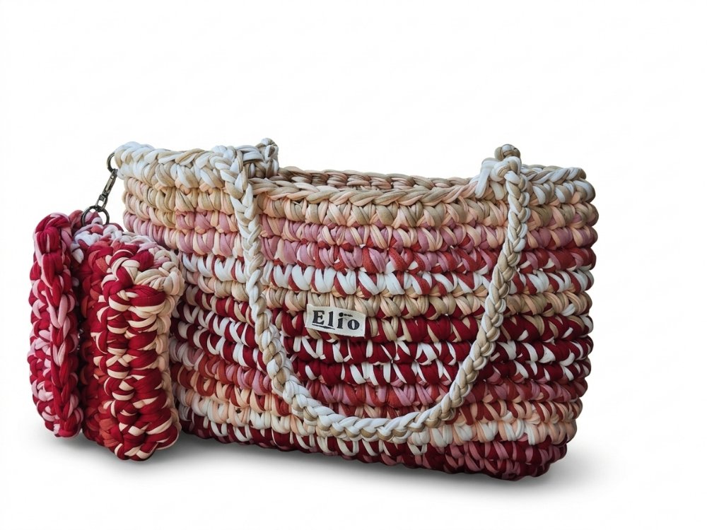 Flora Plaj Çantası ve Mini Cüzdan (Summer Collection)