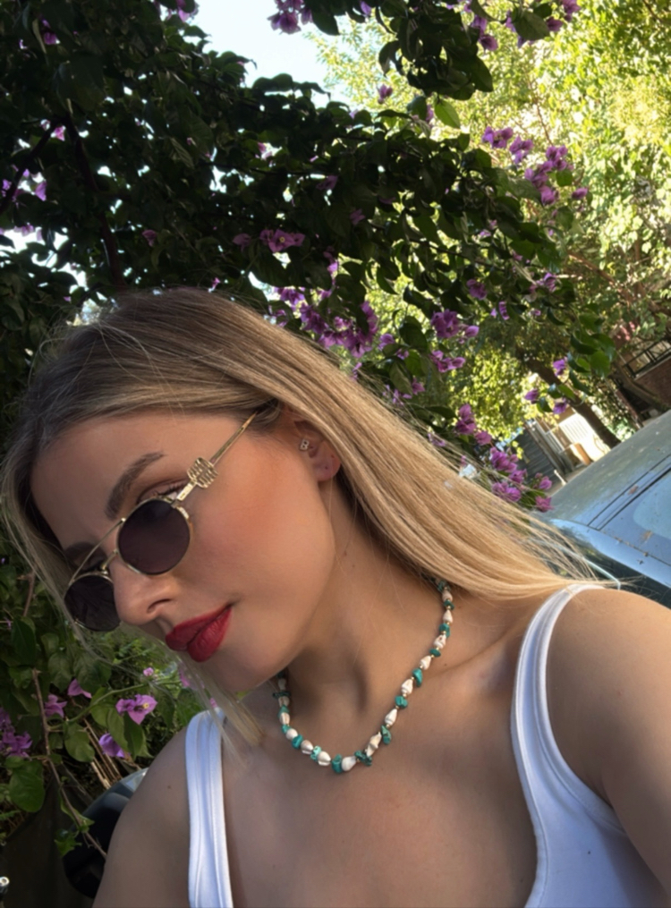 Deniz kabuğu boncuk kolye