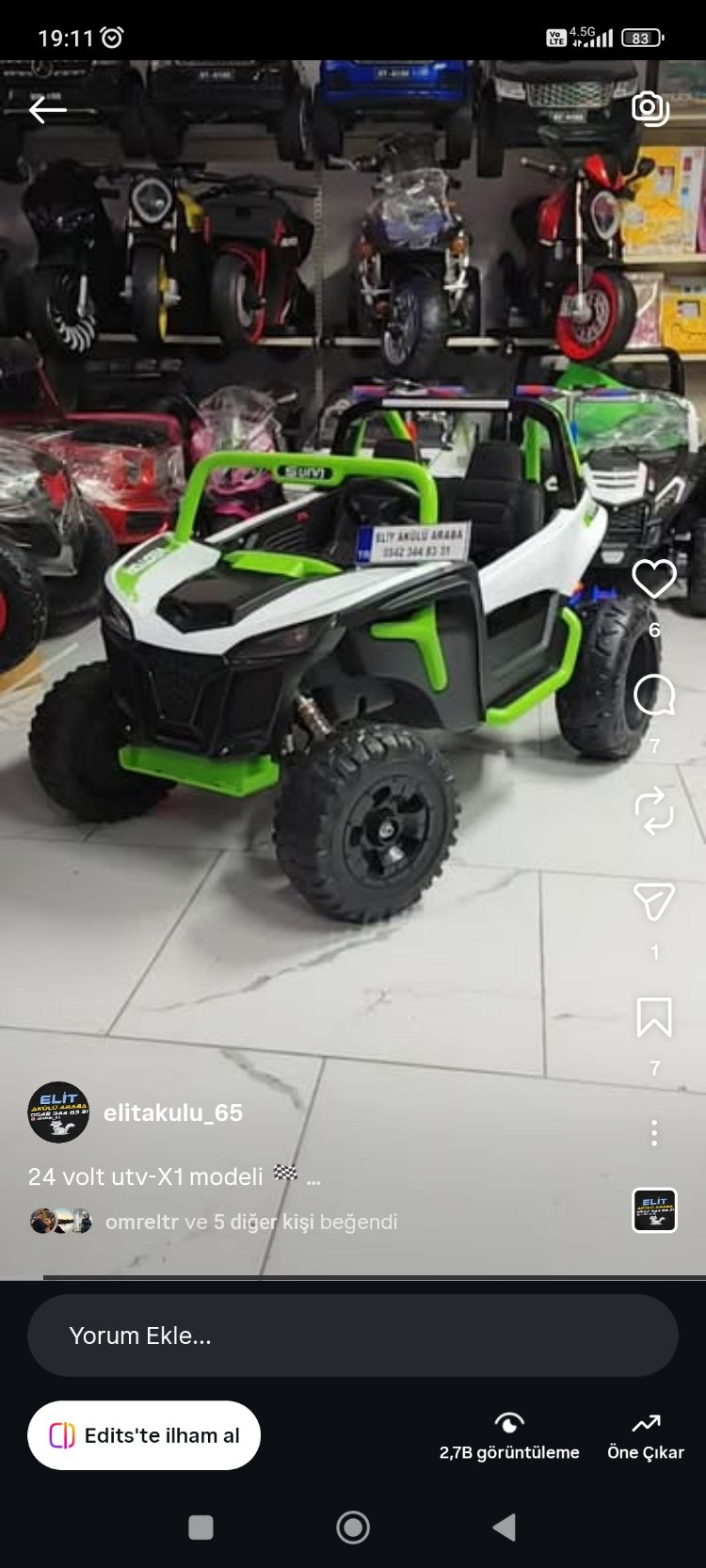 24 volt iki kişilik Utv 