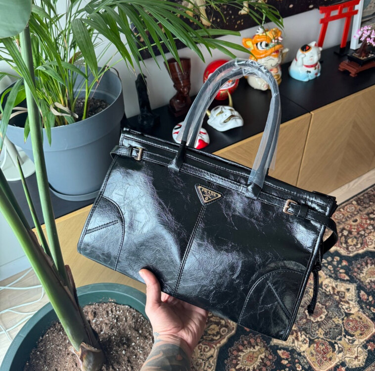 Prada Handbag Black Swan LTH