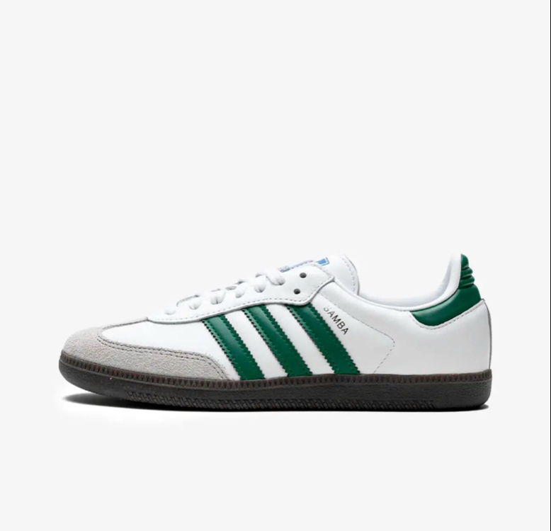 Adidas Samba Vegan White-Green (Dar kalıptır)