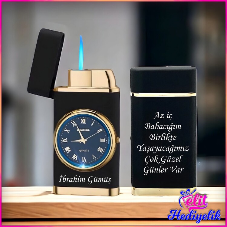Saatli Çakmak İsim Baskılı