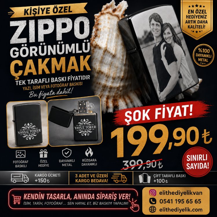 Zippo Çakmak İsim Baskılı