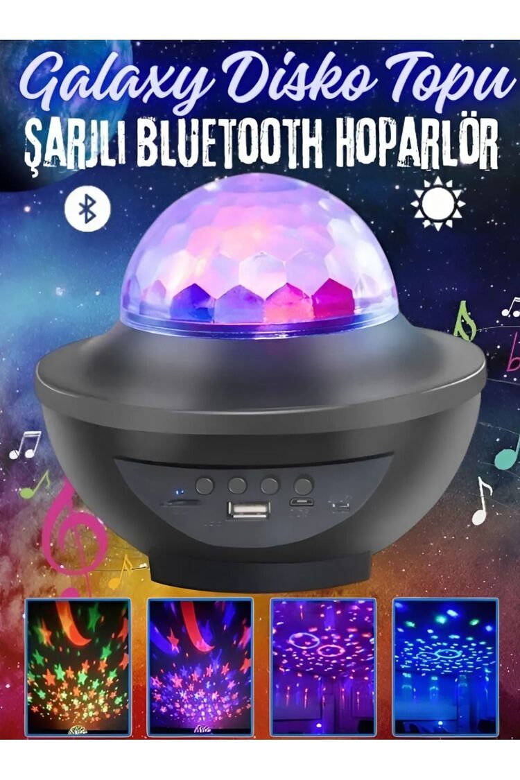 Disko Topu Şarjlı Hoparlörlü