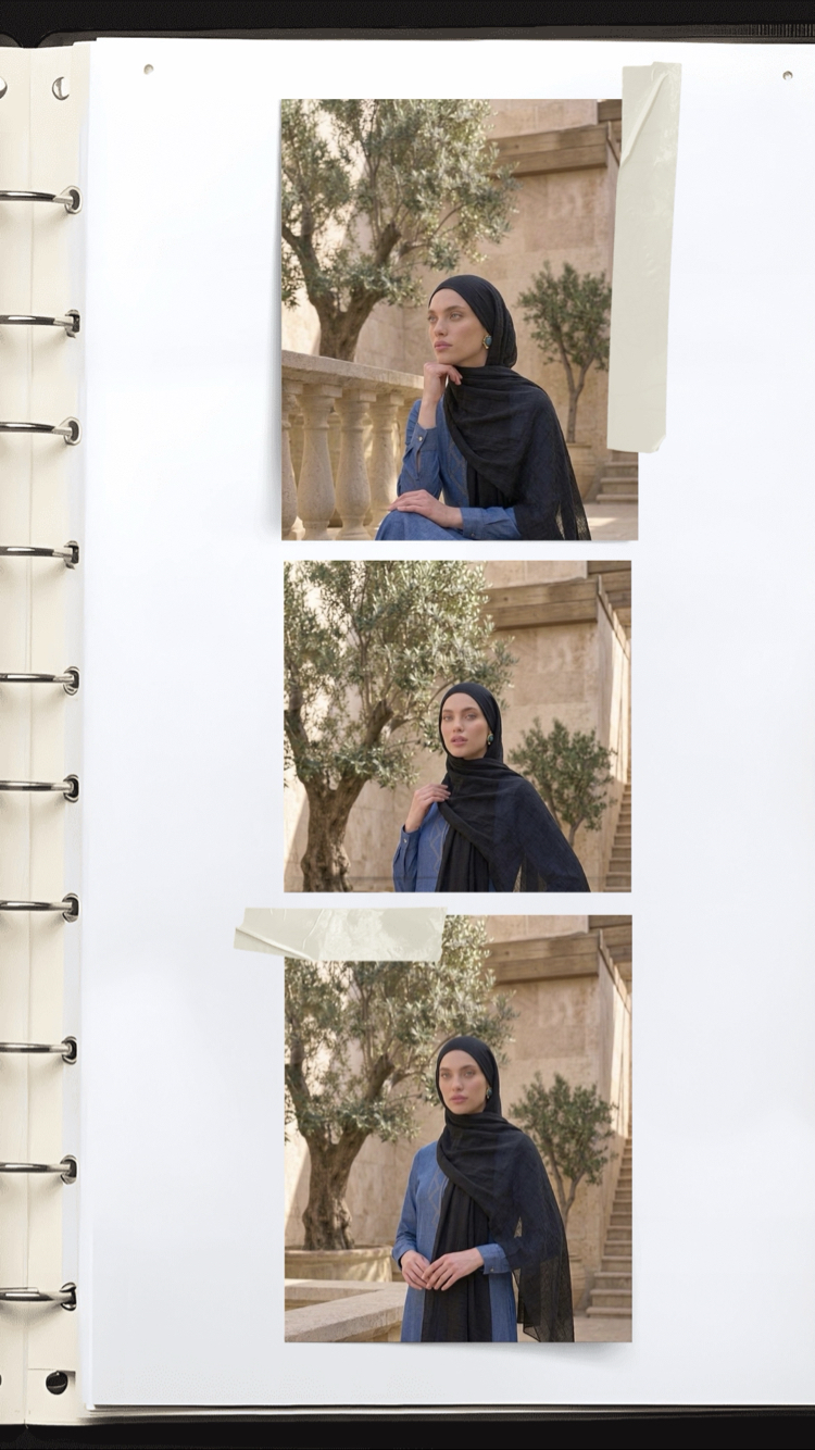 Aya şal siyah