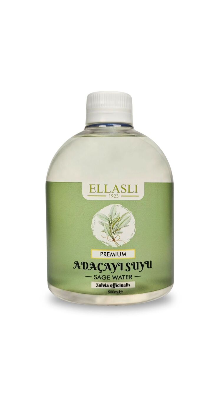 premium saf adaçayı suyu 500ml kapaklı pet şişe