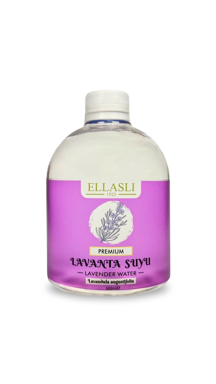 premium saf doğal lavanta suyu 500ml kapaklı pet şişe 