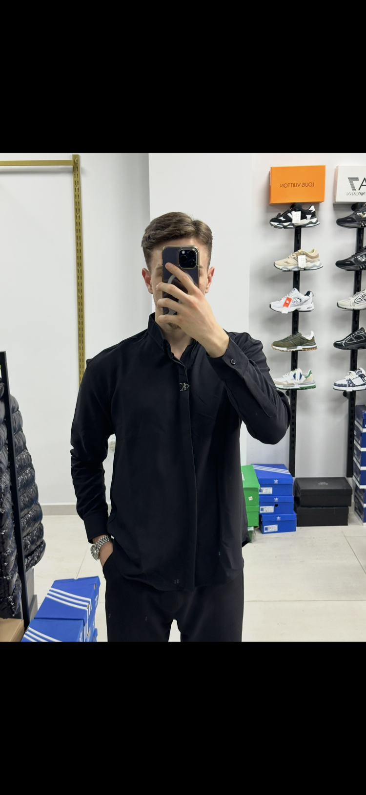 CK siyah premium gömlek