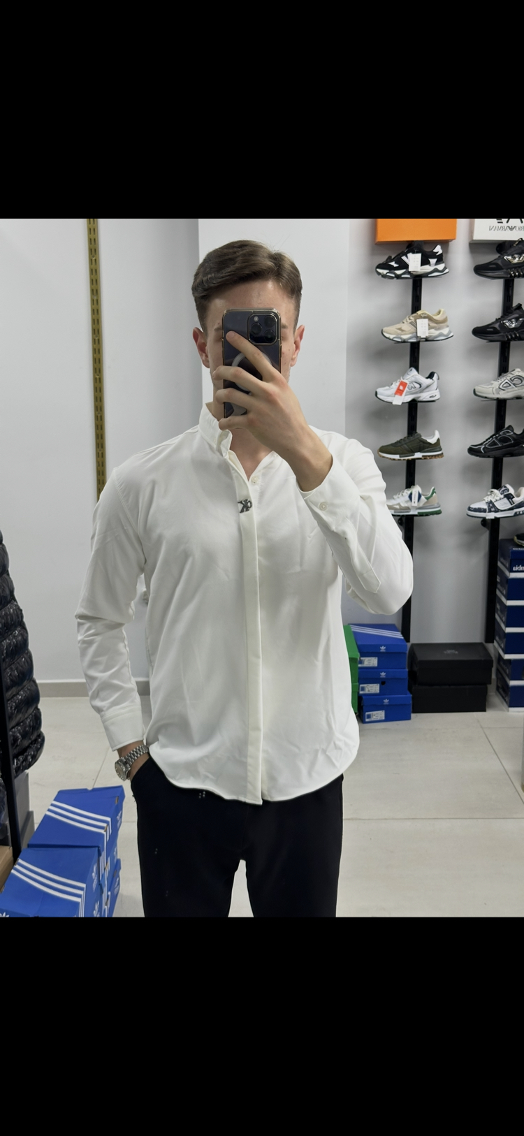 CK beyaz premium gömlek