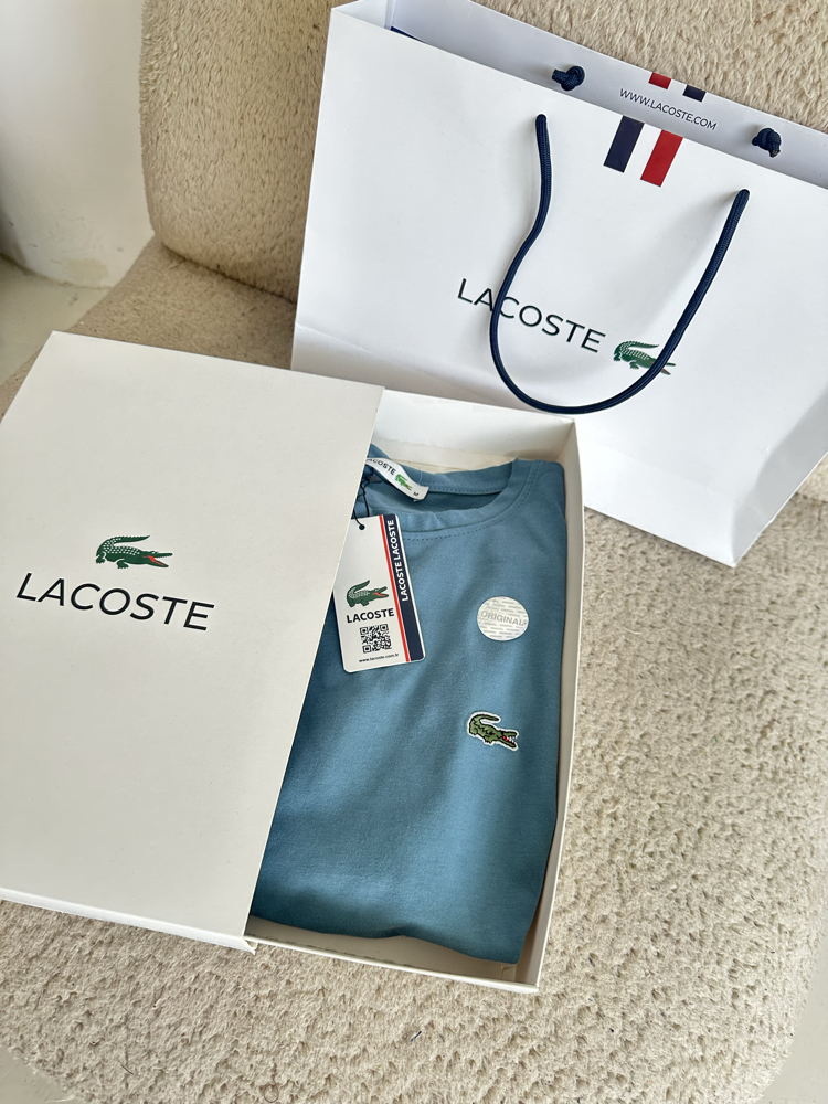 LACOSTE Basic Mavi T-Shirt