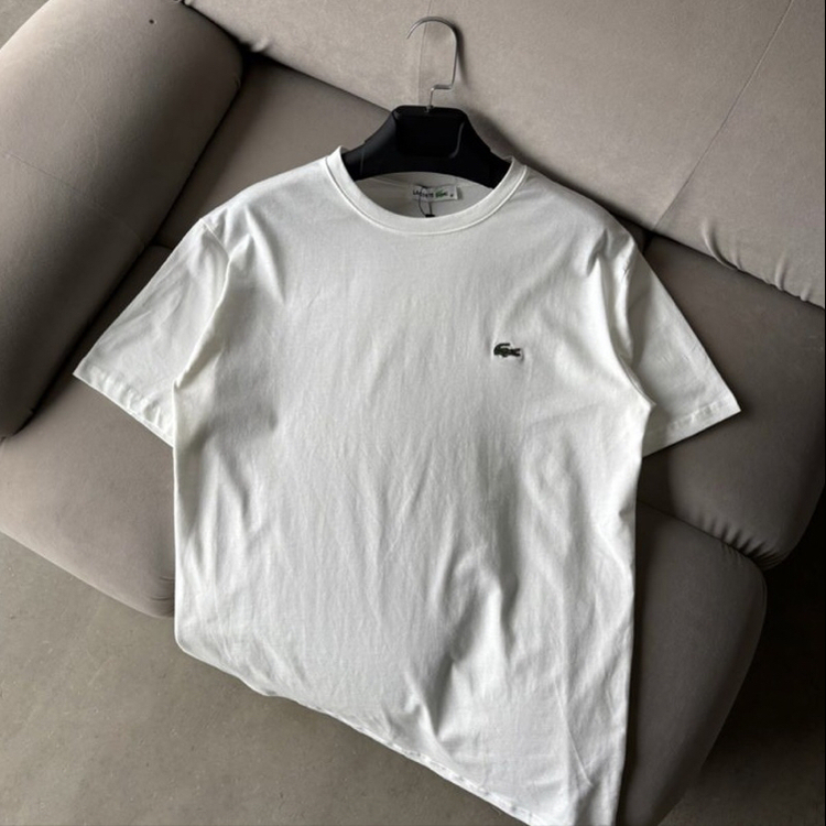 LACOSTE Basic Beyaz T-Shirt