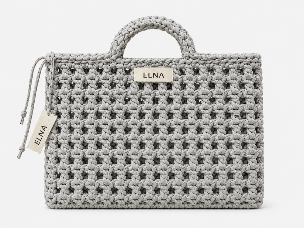 Grey Beach Bag