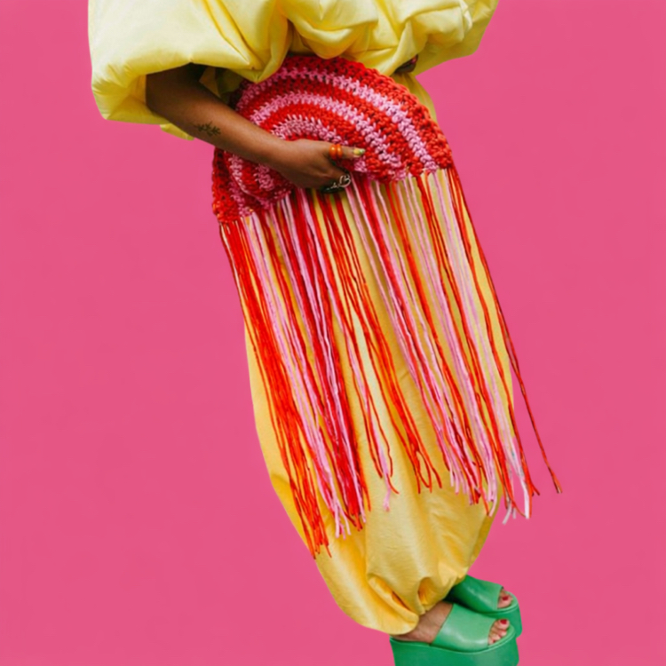 E L N A Jellyfish Fringe Bag