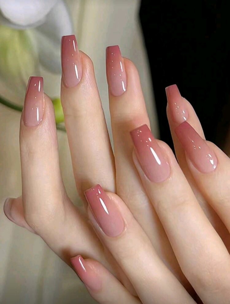Pembe ombre 24 lu takma tırnak seti 