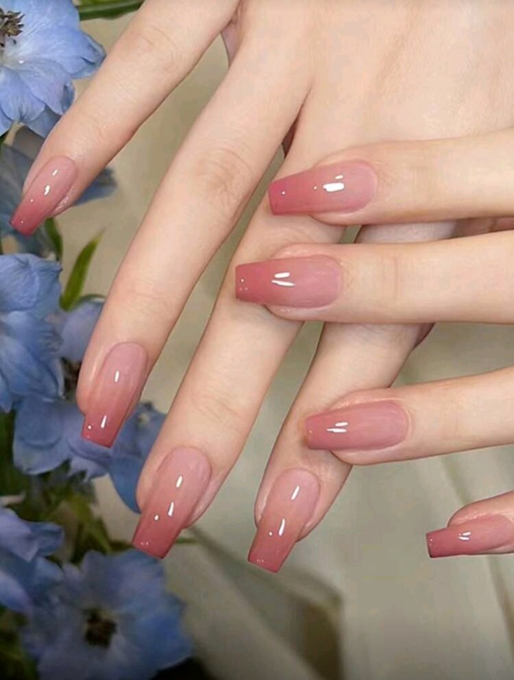 Pembe ombre 24 lu takma tırnak seti 