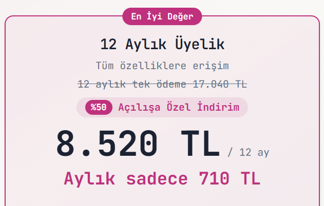 İNGİLİZCEPRO 12 Aylık Üyelik