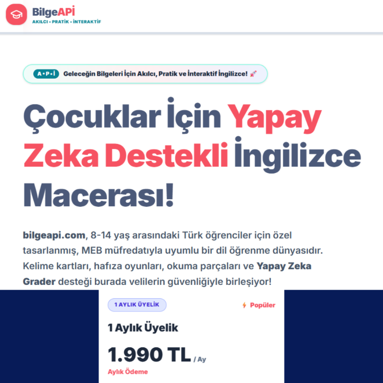 BİLGE PREMIUM 1 AYLIK ÜYELİK