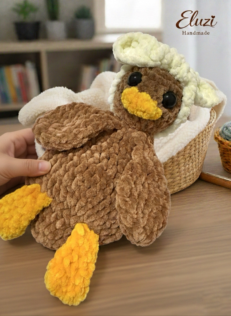 20 CM Premium Bandanalı Kadife Ördek