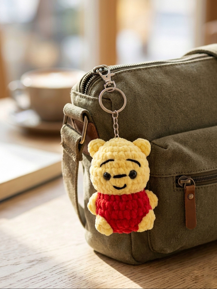 Winnie the Pooh Amigurumi Anahtarlık / Çanta Süsü 