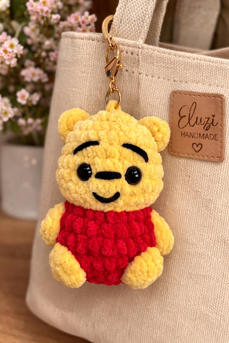 Winnie the Pooh Amigurumi Anahtarlık / Çanta Süsü 