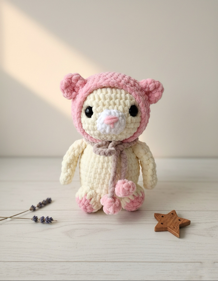 Luna Pembe Şapkalı Ayıcık