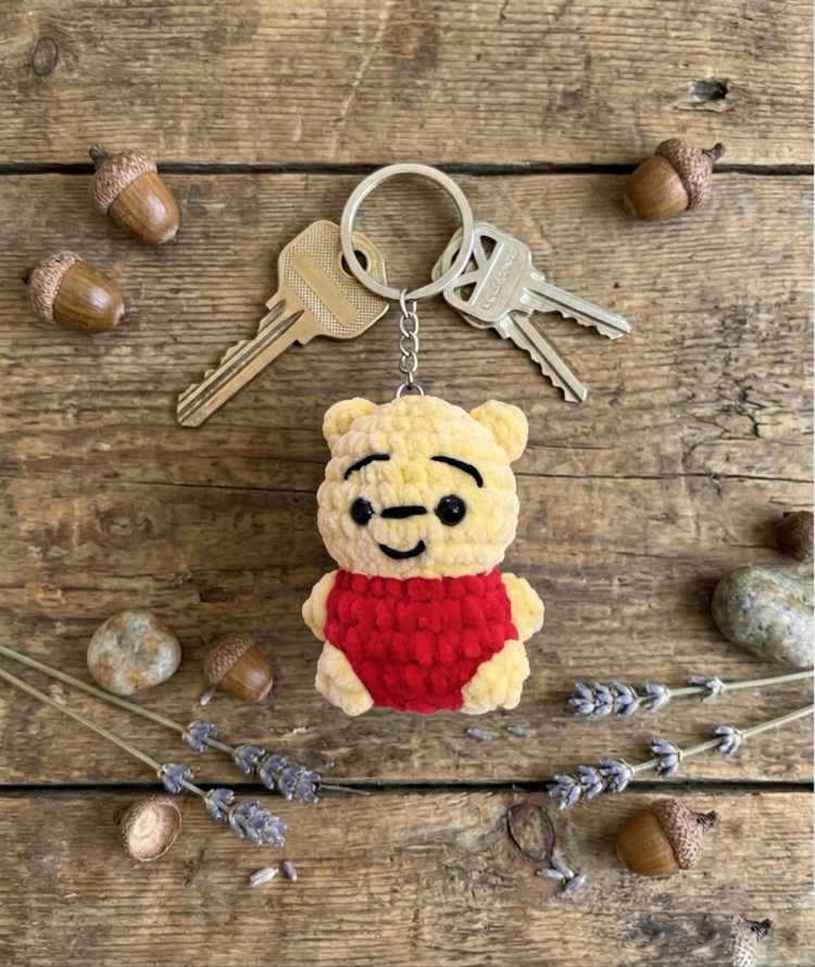 Winnie the Pooh Amigurumi Anahtarlık / Çanta Süsü 