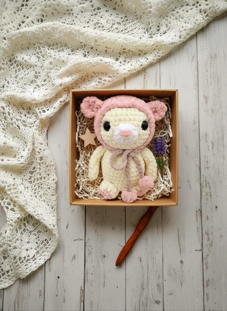 Luna Pembe Şapkalı Ayıcık