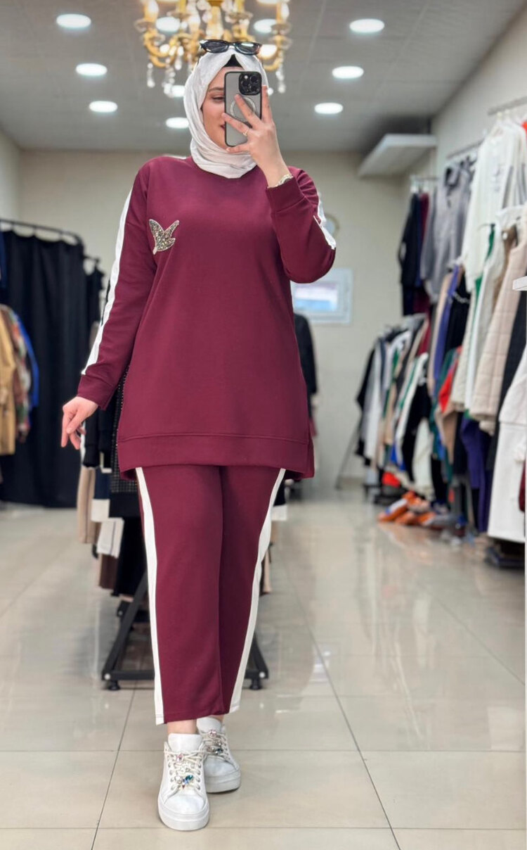 Oysho Bordo takım