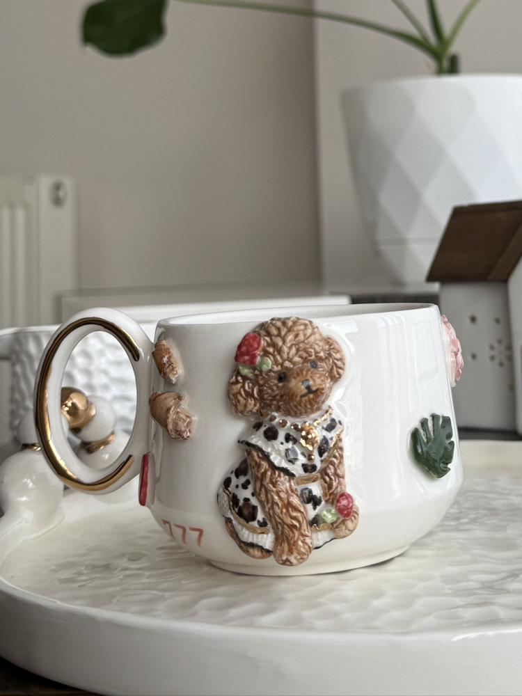 Manifest poodle mug