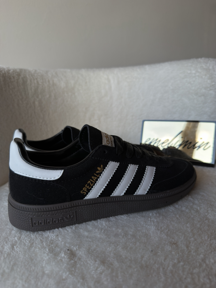 Adidas Spezial Sneaker - Siyah Süet / Beyaz Şerit