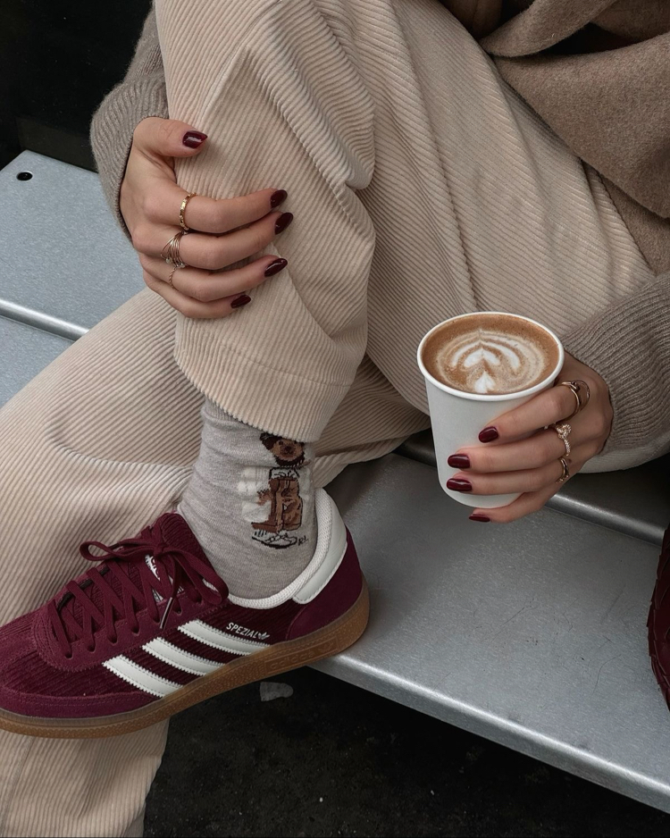 Adidas Handball Spezial Sneaker - Bordo Süet / Gum Taban