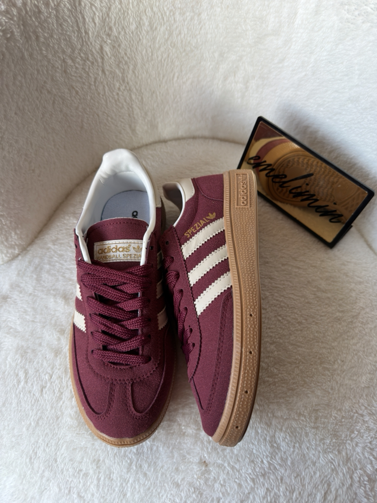 Adidas Handball Spezial Sneaker - Bordo Süet / Gum Taban