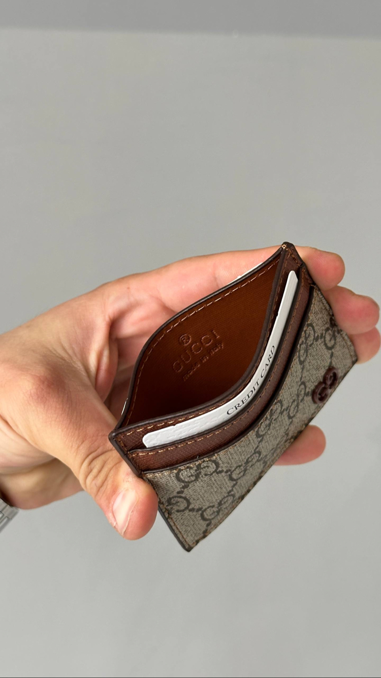 Gucci Gerçek Deri Kartlık - Kutulu