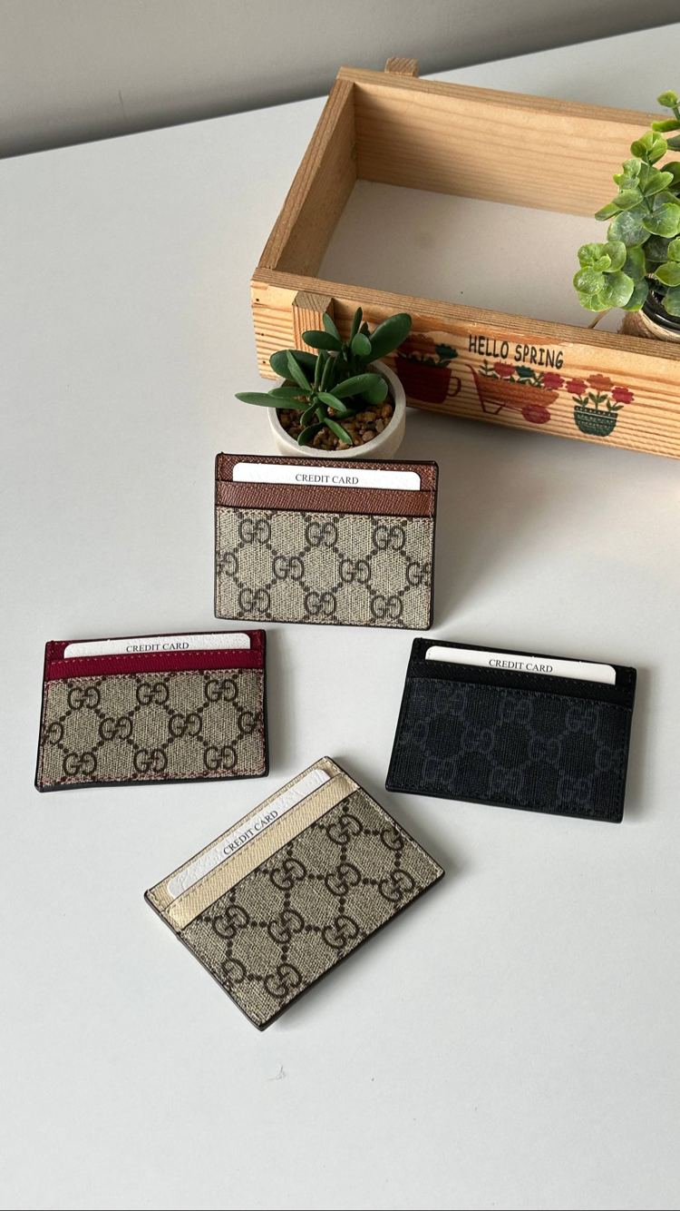 Gucci Gerçek Deri Kartlık - Kutulu