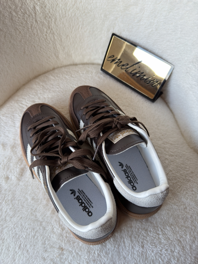 Adidas Samba - Kahverengi/Beyaz (Gum Tabanlı)