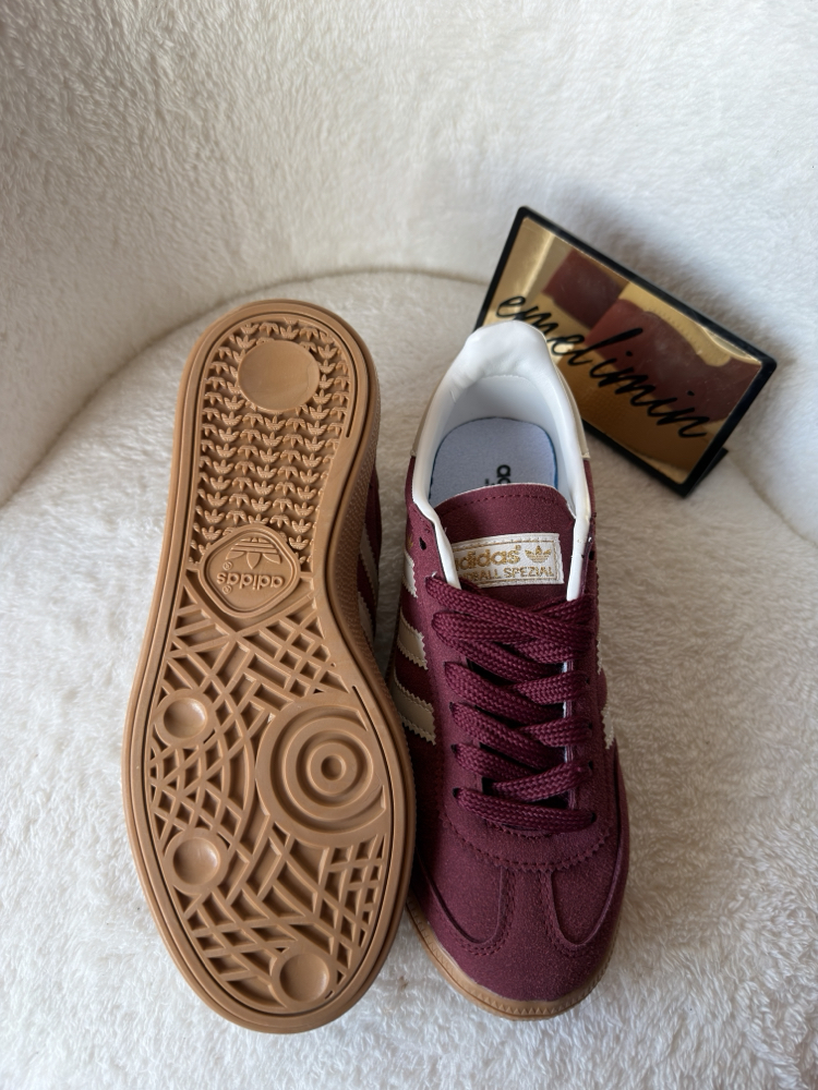 Adidas Handball Spezial Sneaker - Bordo Süet / Gum Taban