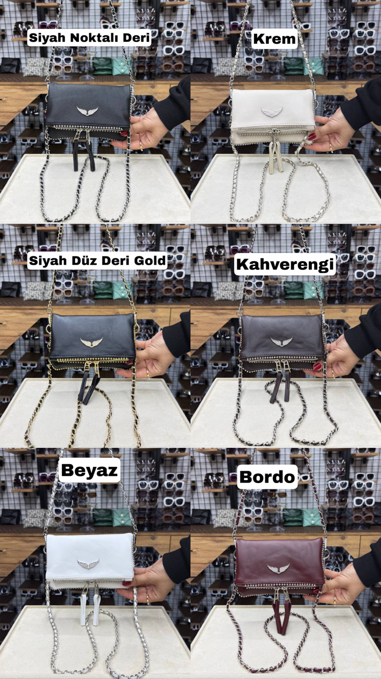 Zadig Clutch Small Gizli Mıknatıs Çanta